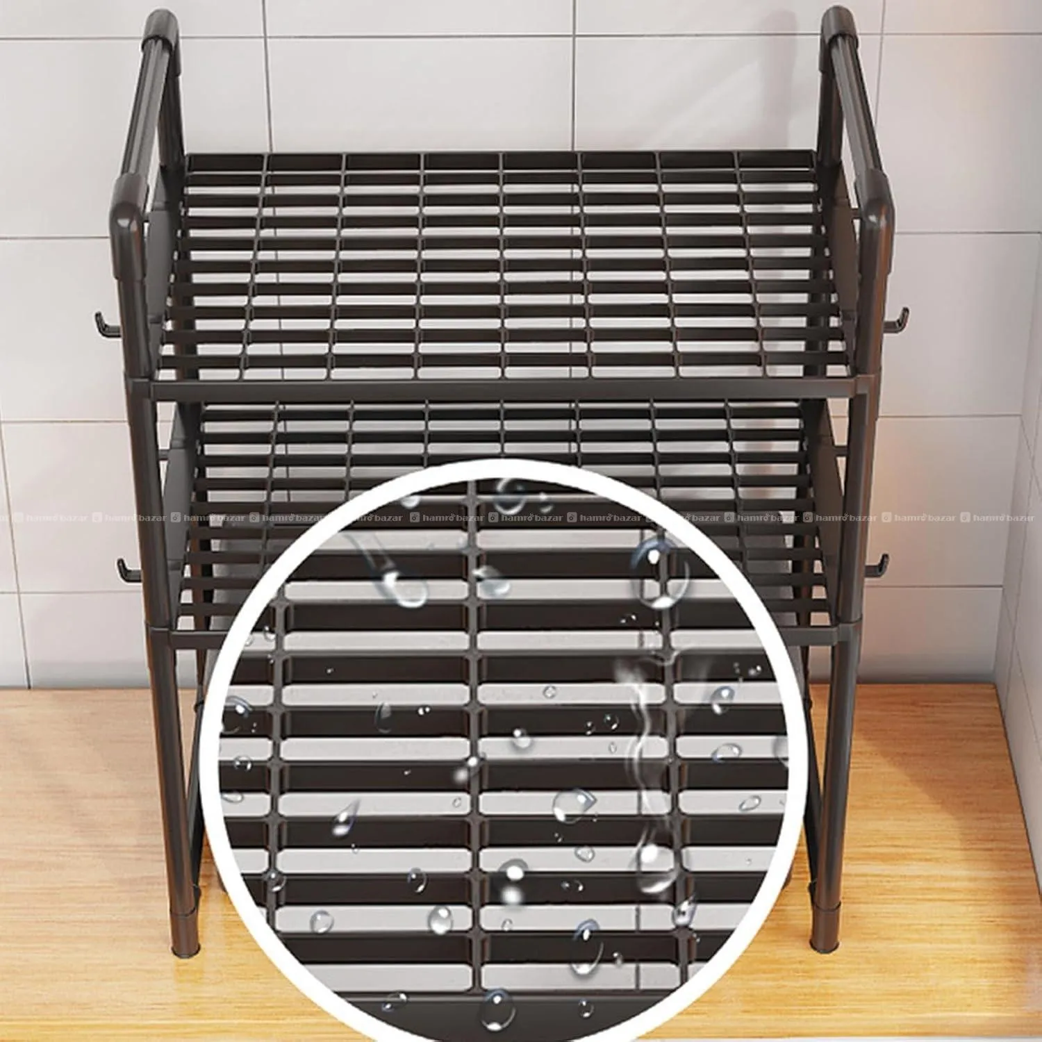Adjustable Microwave Oven Rack & Counter Organizer 4