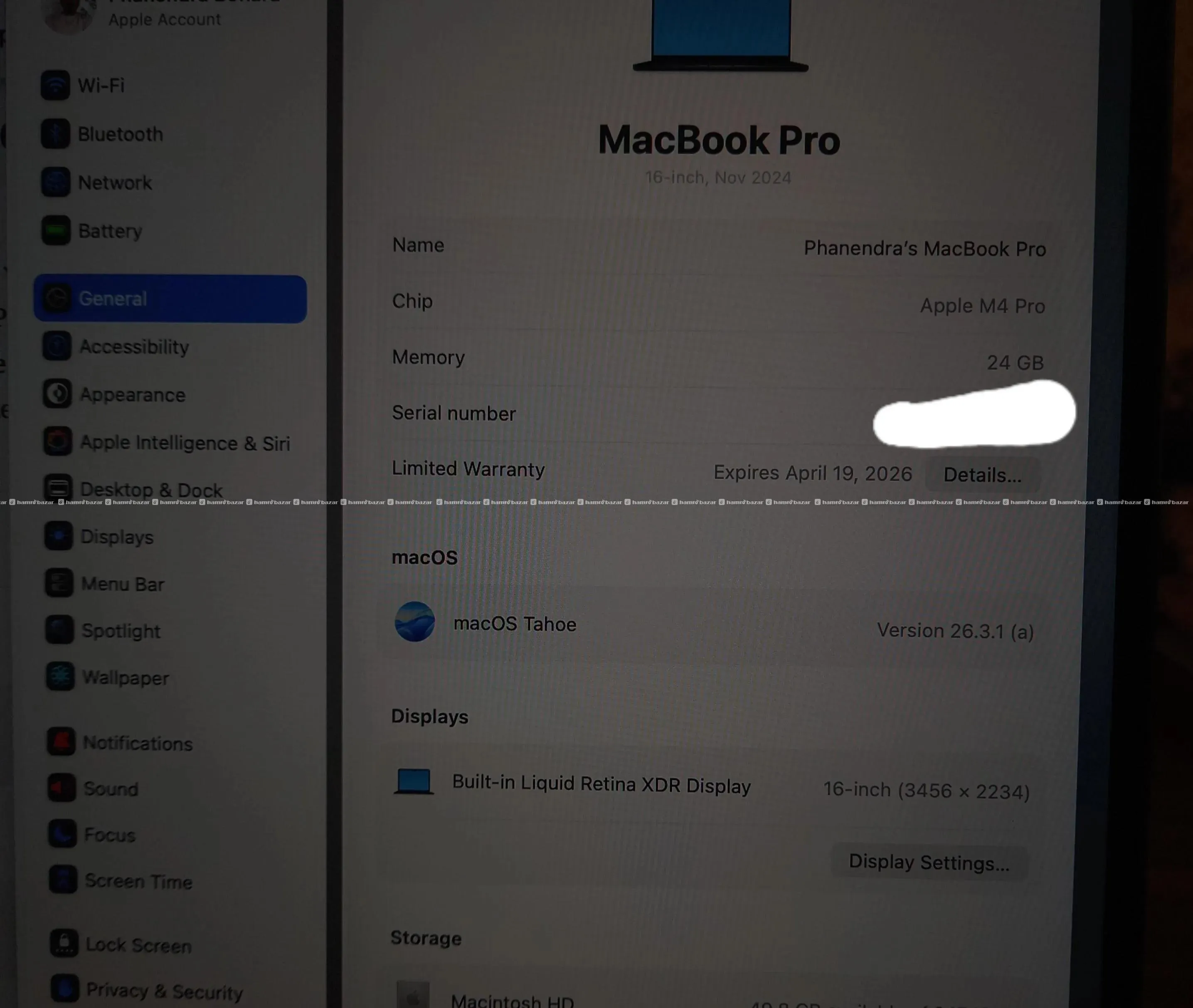 Macbook Pro M4 Pro [24GB/512GB, 16 inch] [Genuine] 4