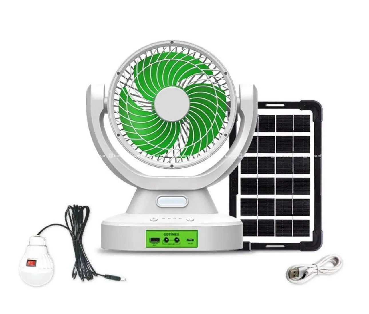GD Times Rechargeable solar fan 4