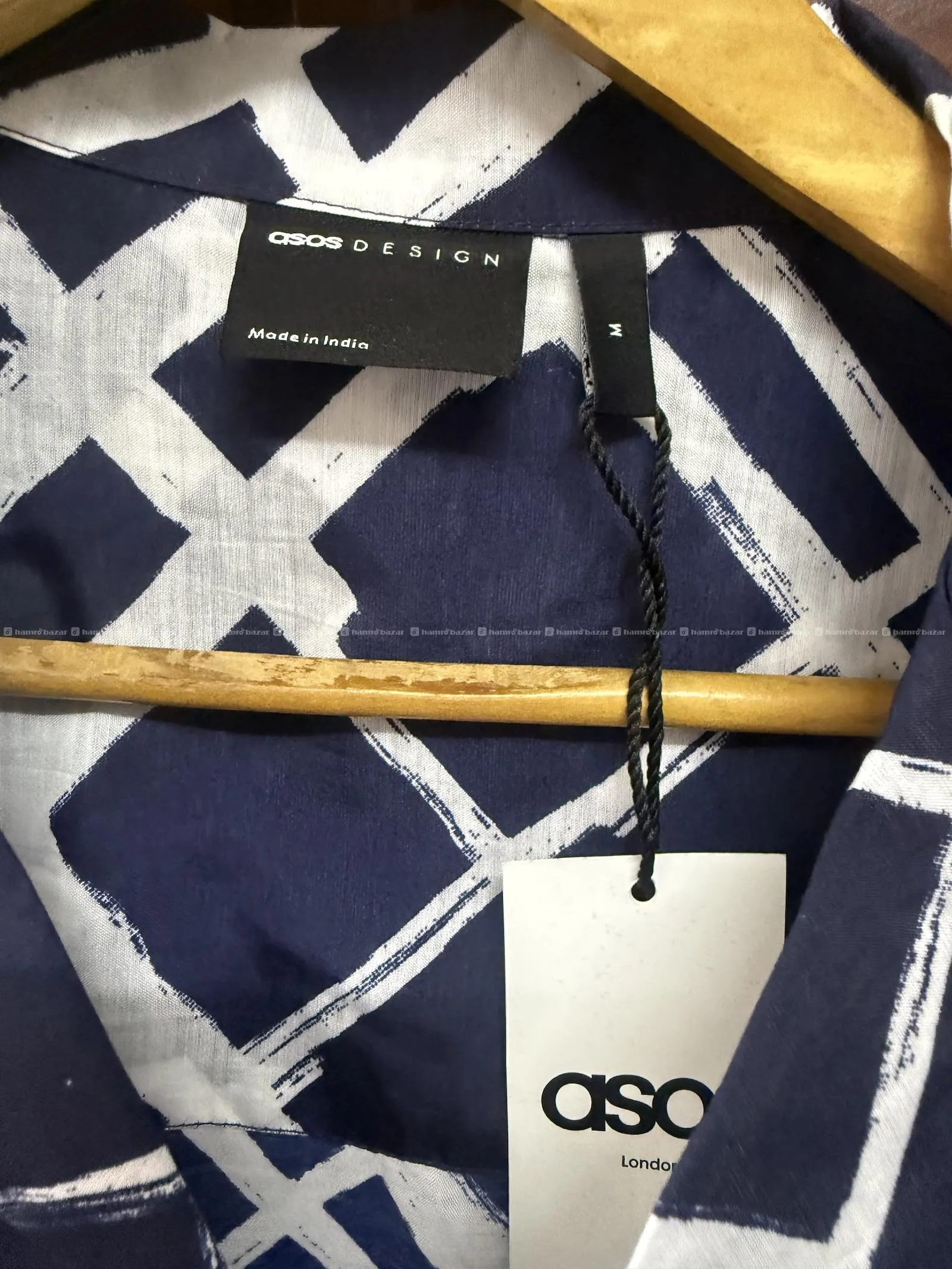 ASOS DESIGN Stroke Checked Oversized Cotton Shirt 4