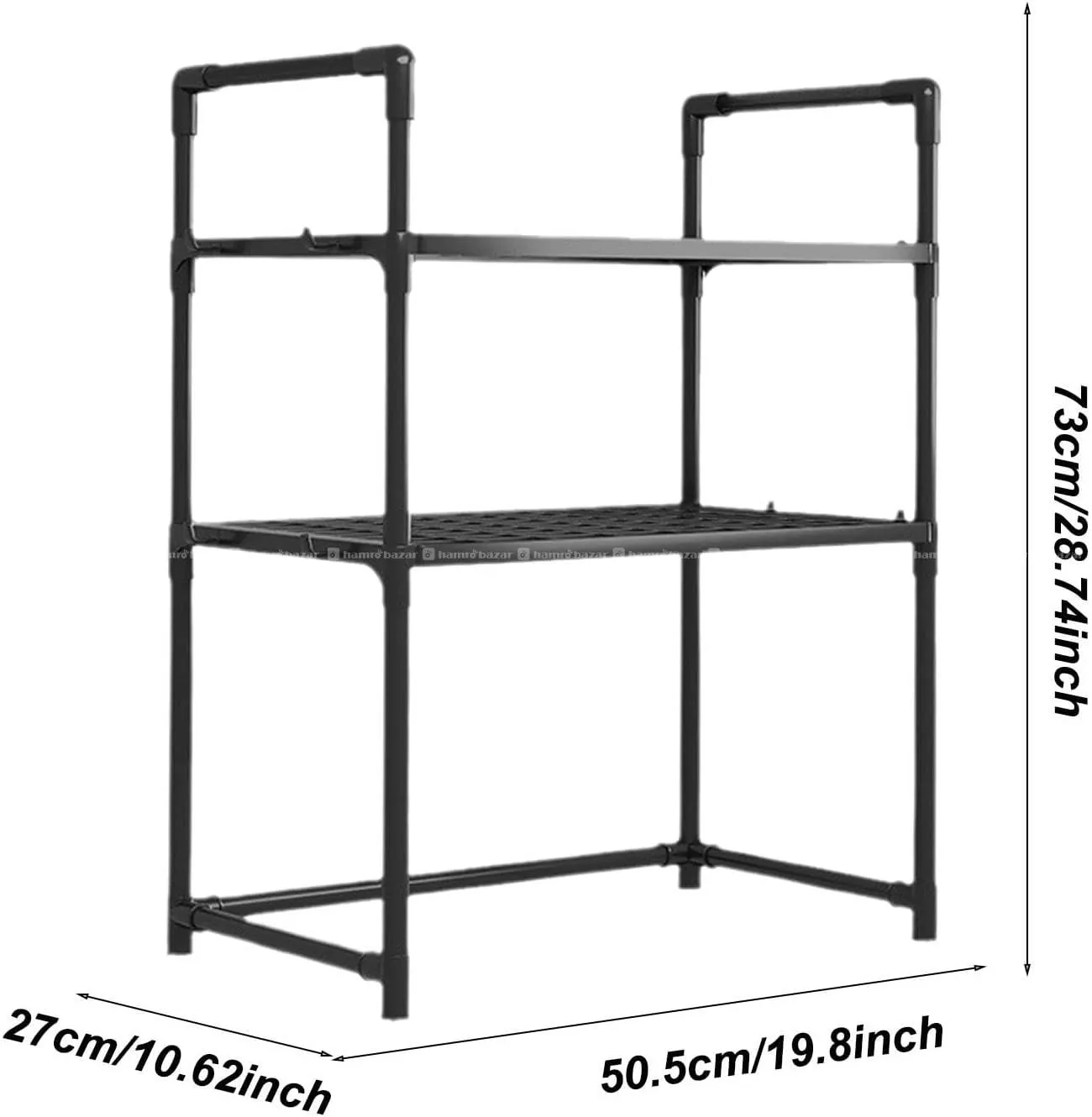 Adjustable Microwave Oven Rack & Counter Organizer 2
