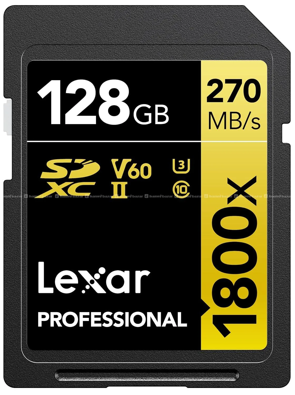 Lexar 128 GB SD Card Gold Series 270MB/s, 180MB/s, 1