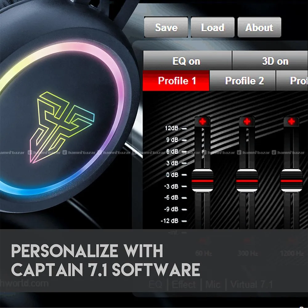 Fantech Hg15 Captain 7.1 Stereo RGB Headset 3