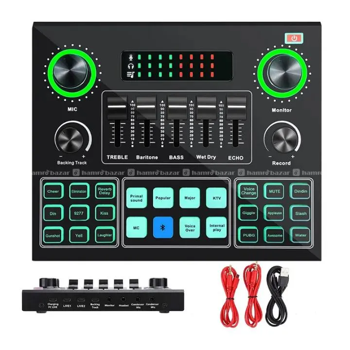 V9 Live Sound Card Audio Interface audio recording 2