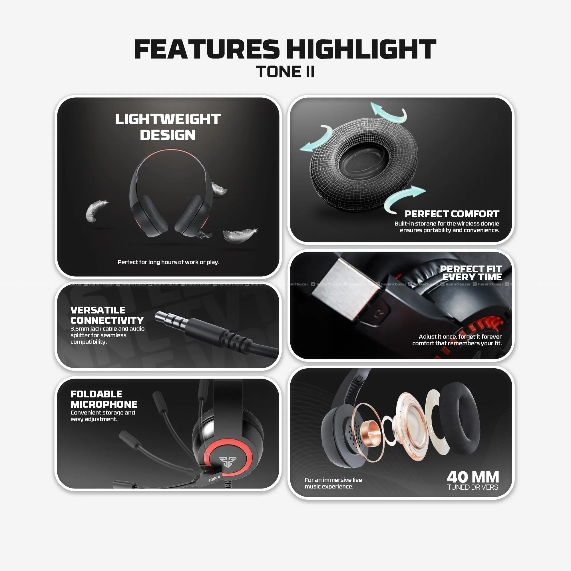 Fantech HQ56 Tone II headset WITH WARRENTY 2