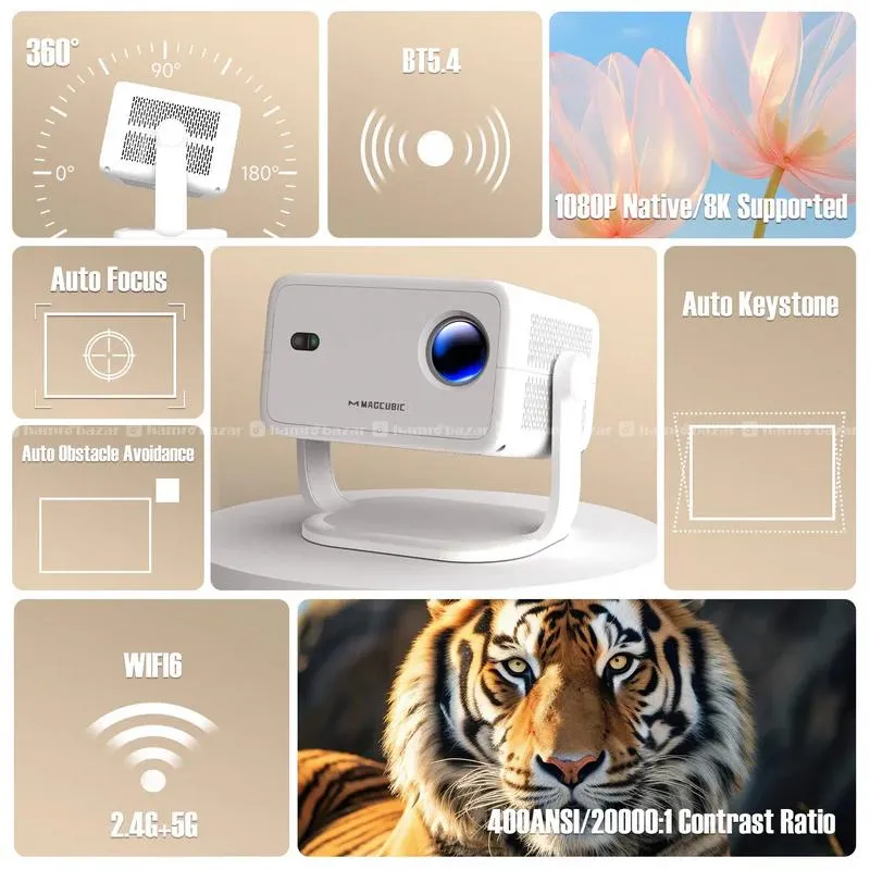 Magcubic L018 Projector 400ansi  1+16gb android 14 2