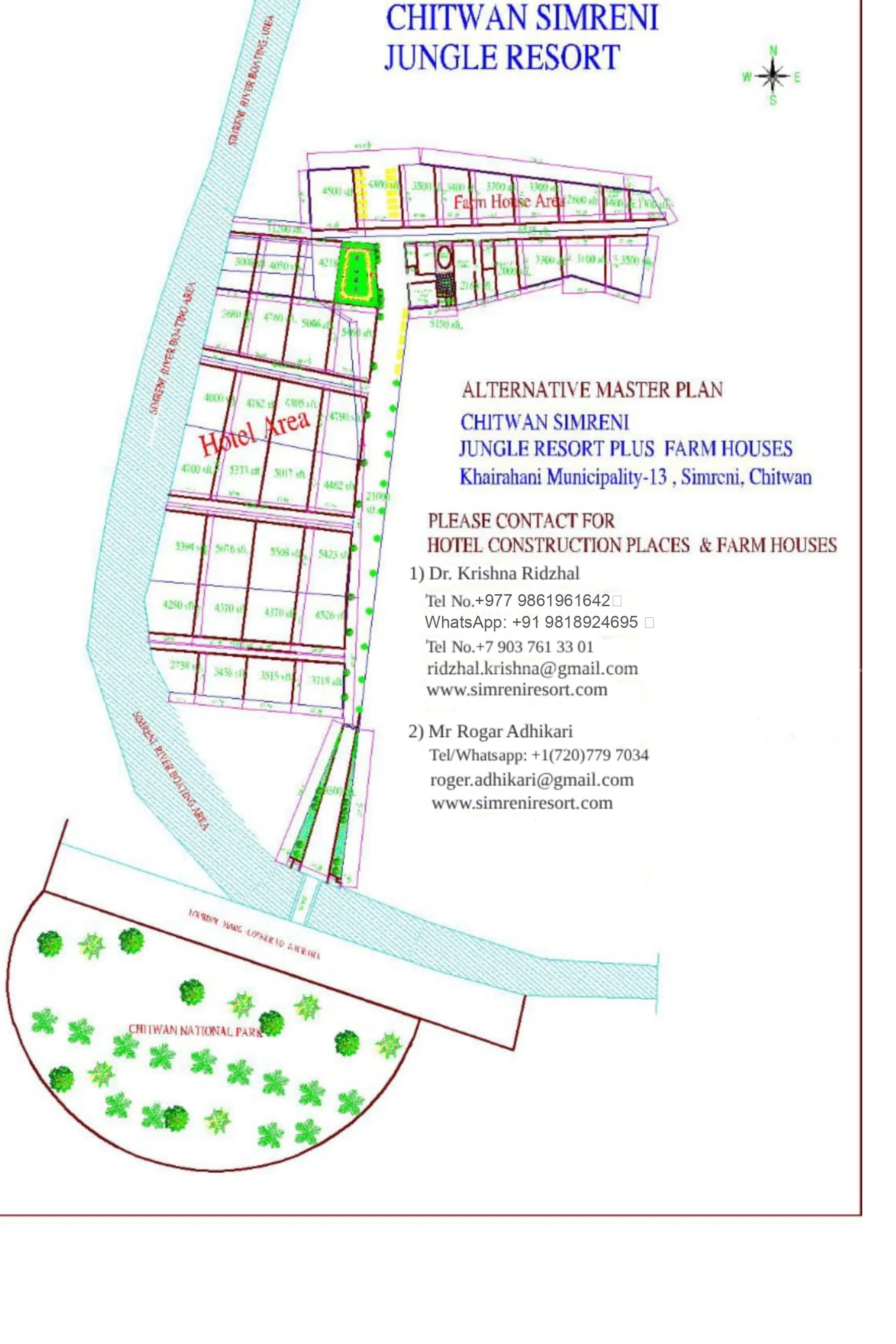 Resort land on sale in Simreni, Sauraha Chitwan. 4