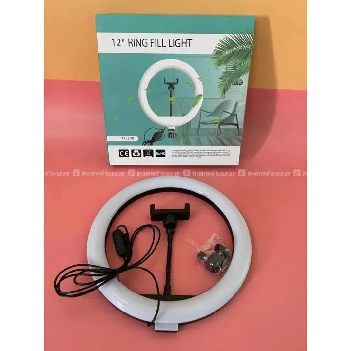 12'' Ring fill Light HX-300 With Stand 3