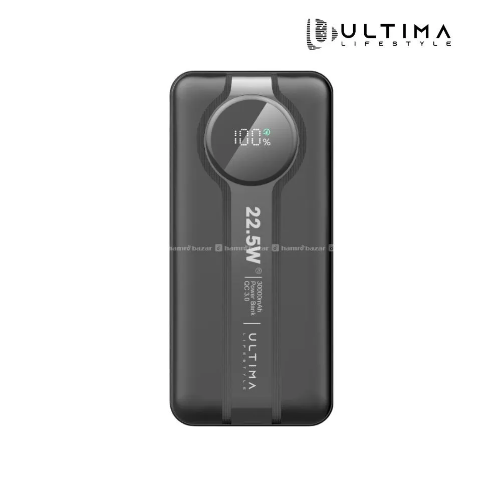 ULTIMA BOOST 30K PRO 30000MAH POWER BANK WITH 22.5 5