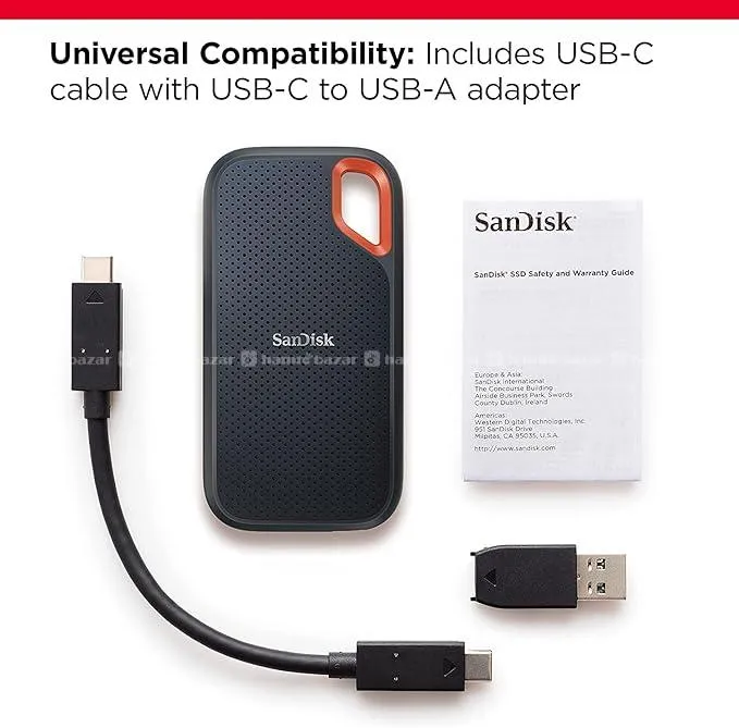SANDISK 1TB Extreme Portable SSD Up to 1050MB/s 4