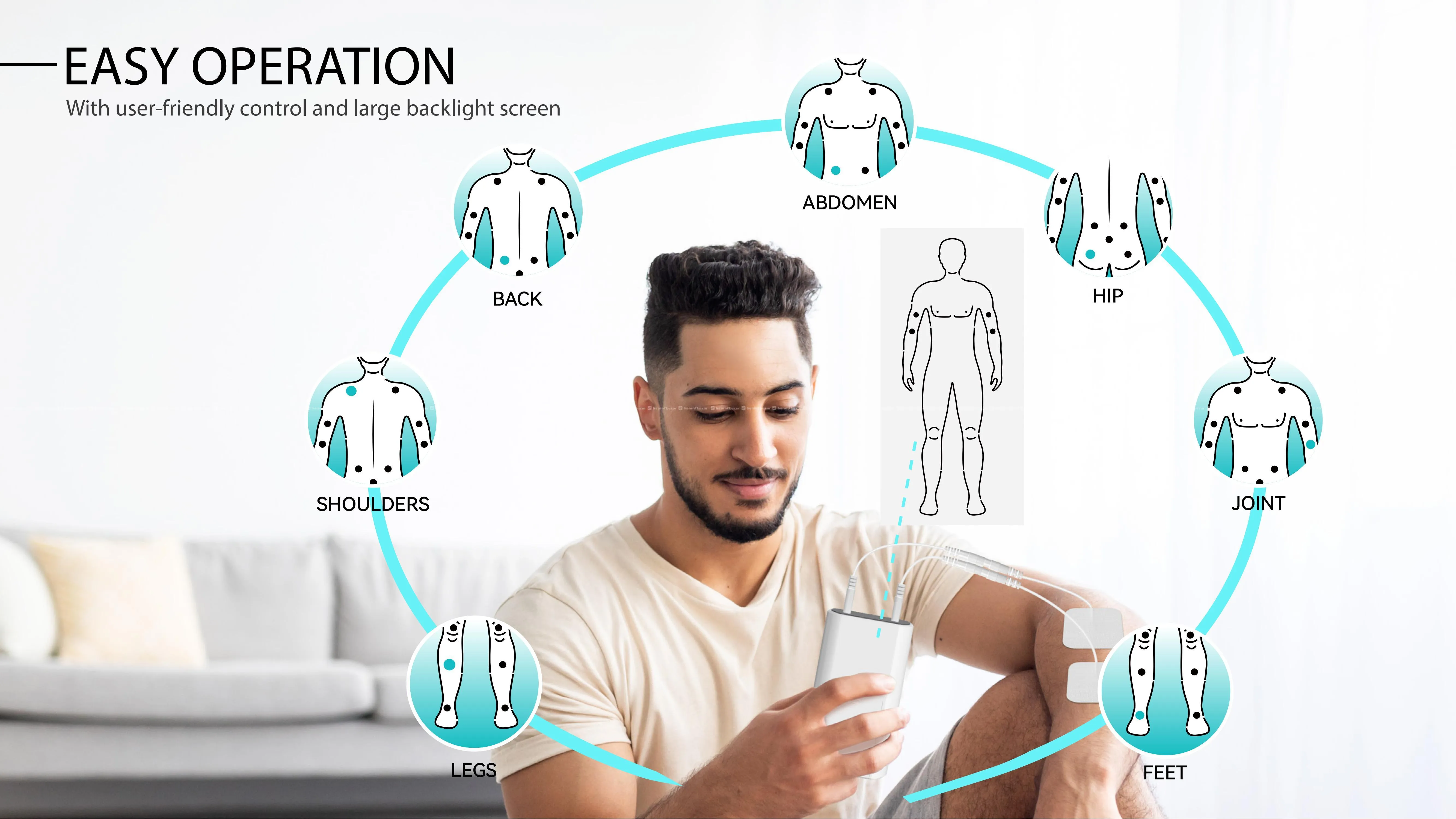 Tens Therapy Devices LPA11 Three In One 8