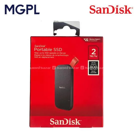 SANDISK PORTABLE SSD 2TB 800MBPS SPEED 22,500 2