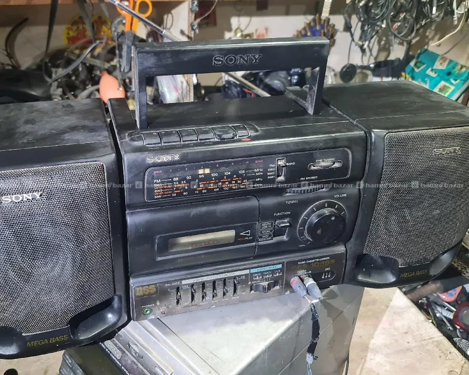 sony CFS-1055S cassette player aux am fm al perfet 3