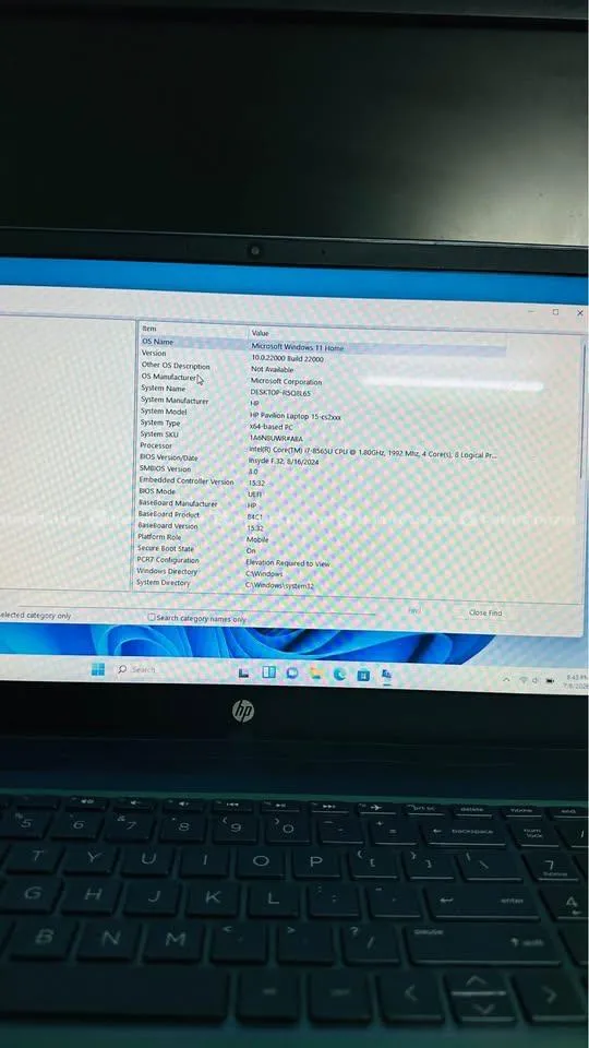 Laptop Touch HP pavilion laptop 15-cs2xxx I7 8gb 3