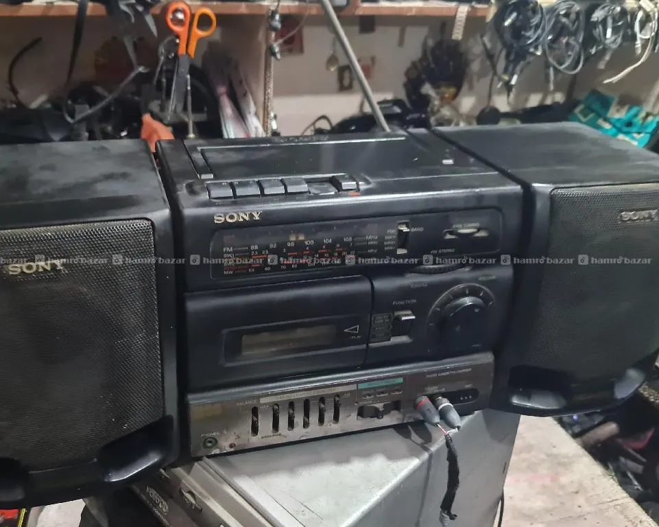 sony CFS-1055S cassette player aux am fm al perfet 2