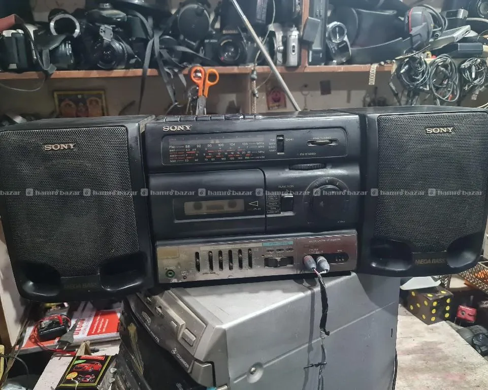 sony CFS-1055S cassette player aux am fm al perfet 4