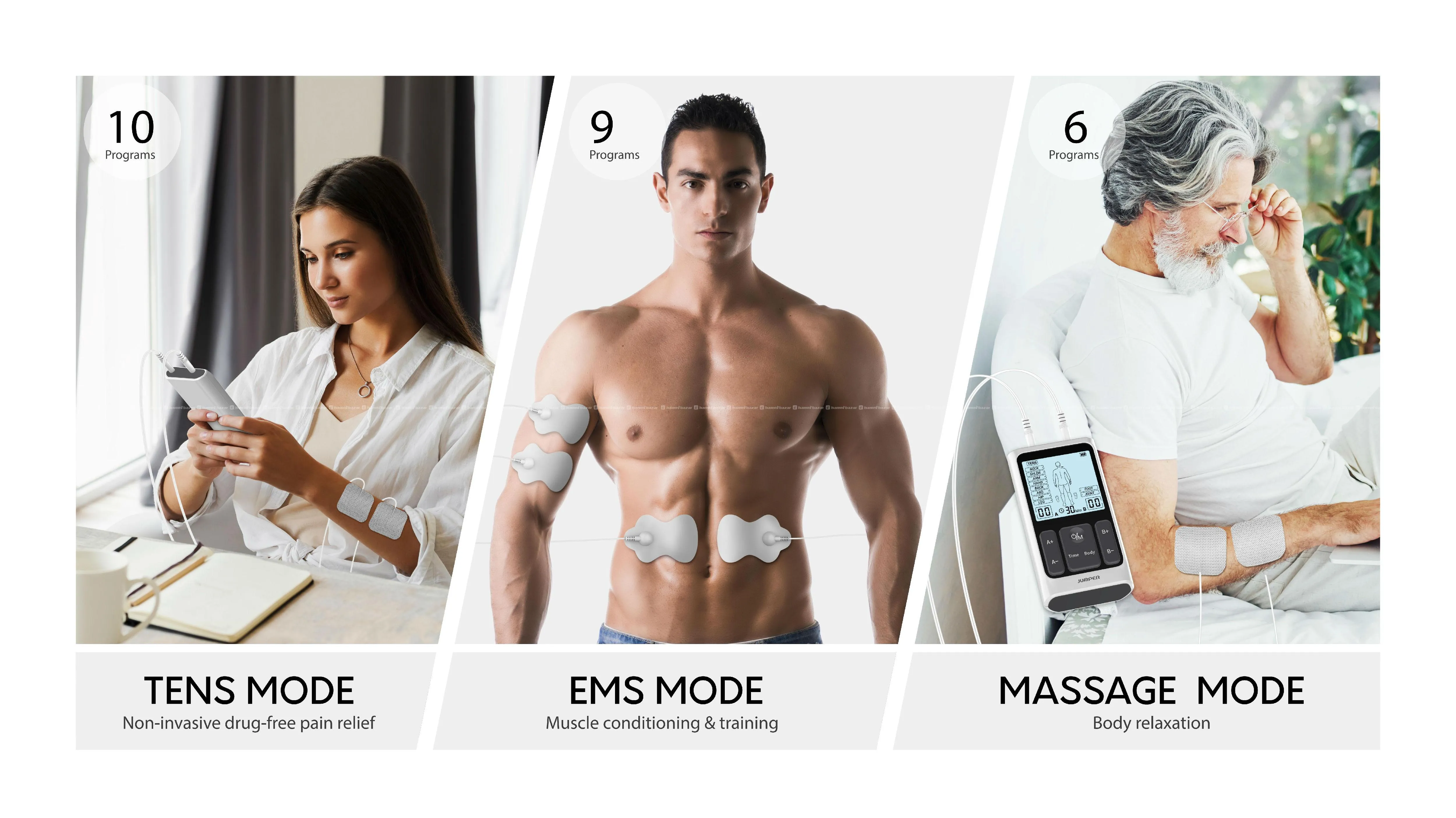 Tens Therapy Devices LPA11 Three In One 3