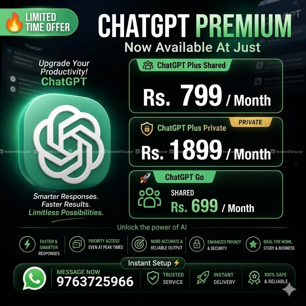 chatgpt premium | whatsapp 9707894064 1