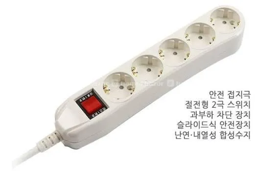 Surgio 5-Outlet Premium Multi-Tap Power Strip 2
