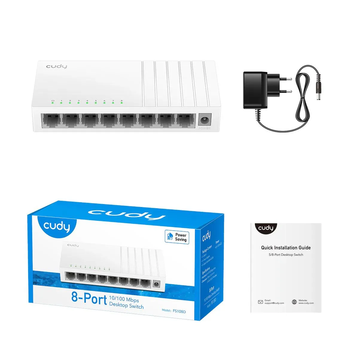 cudy 8Port 10/100 Mbps Unmanaged Switch FS108D 2