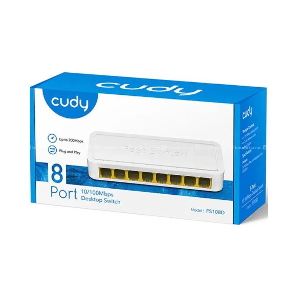 cudy 8Port 10/100 Mbps Unmanaged Switch FS108D 3
