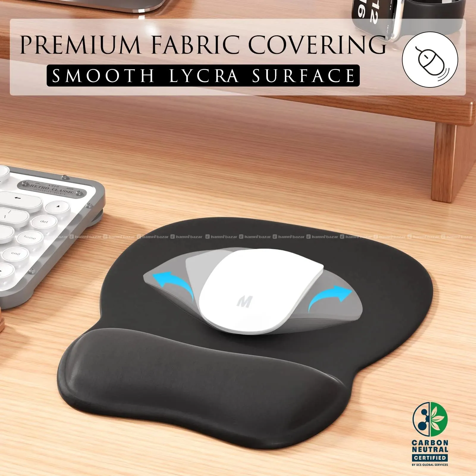 R8 M-04 Gel Mouse Pad with Wrist Support 3