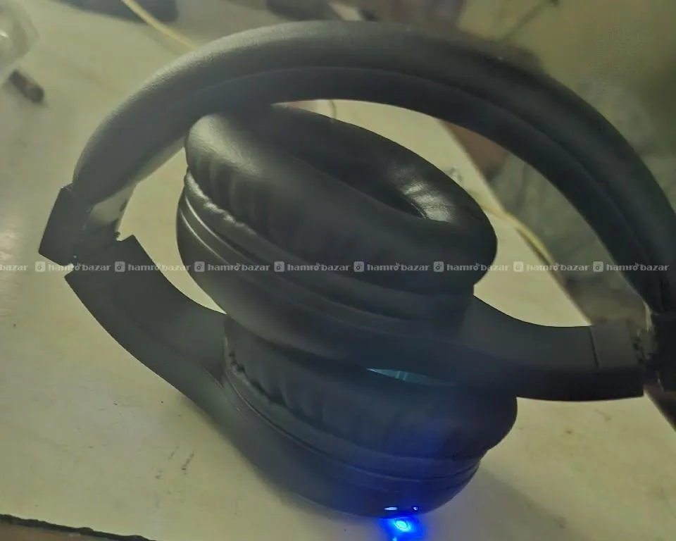 Headphone with RGB light foldable wired/wireless 2