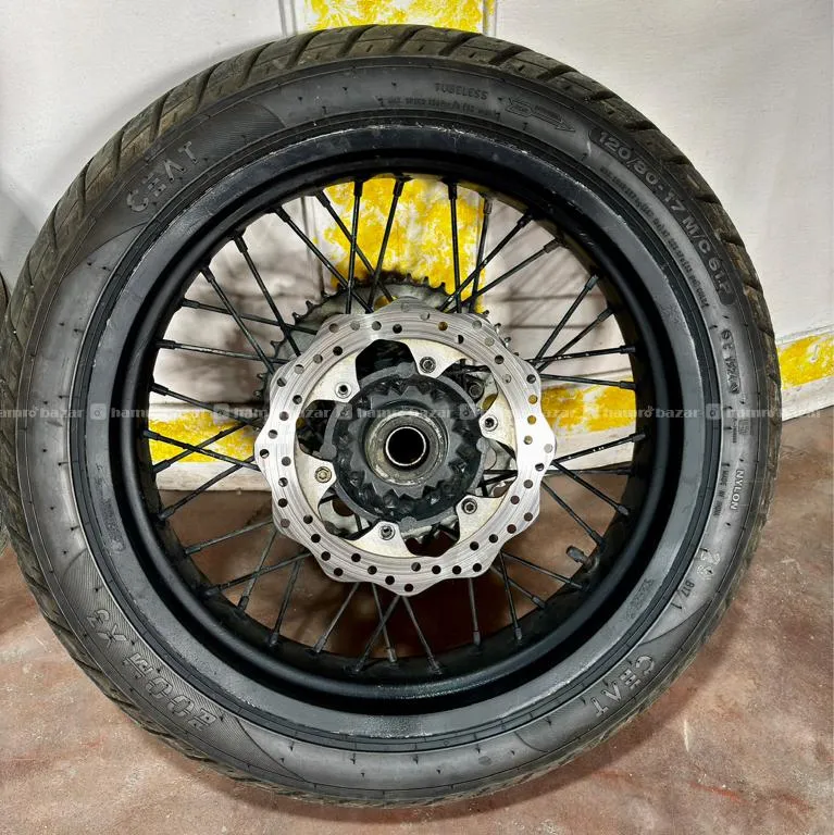 Crossfire HJ 250/GR 7 Motard Rim Wheel hub set 3