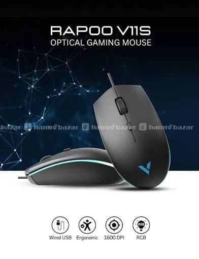 rapoo V11S Ergonomic Ambidextrous Gaming Mouse 2