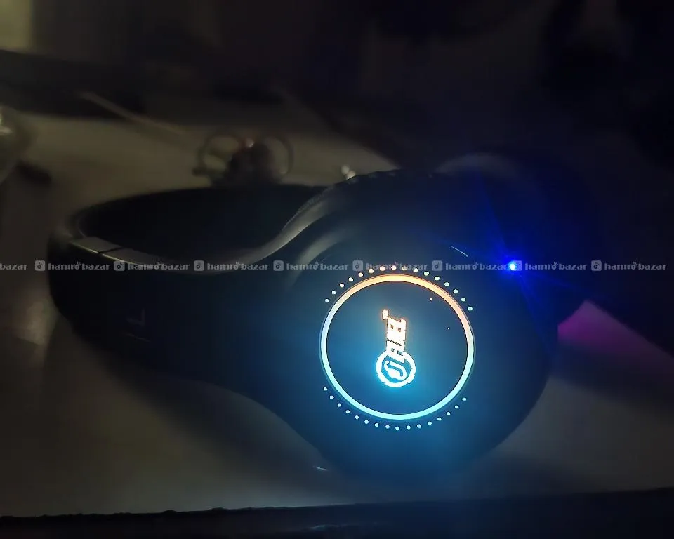 Headphone with RGB light foldable wired/wireless 4