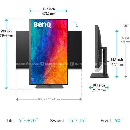 BenQ PD3205U (27)”inch (4K )UHD  monitor 3