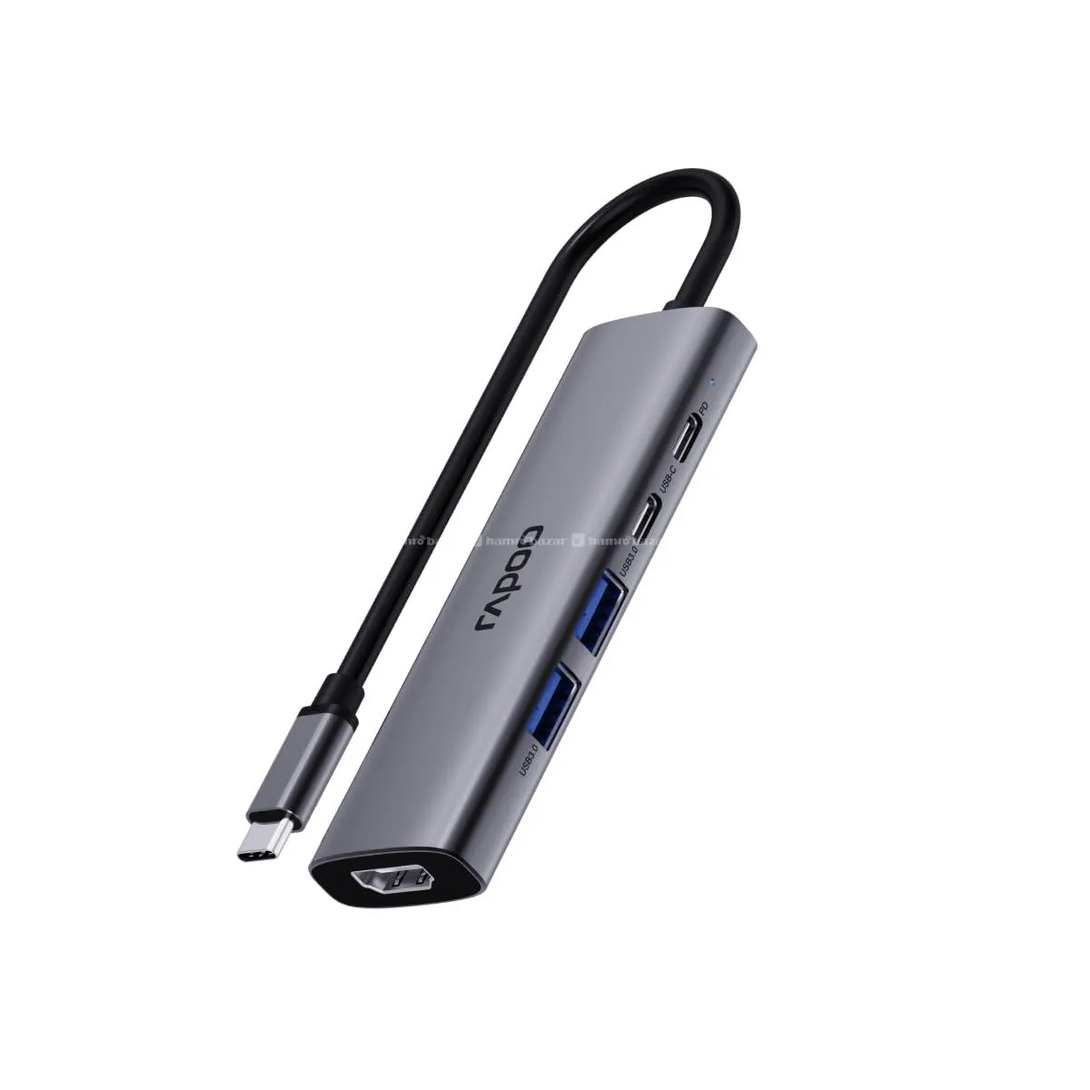Rapoo XD51 type c Hub 5-in-1 pd100 4