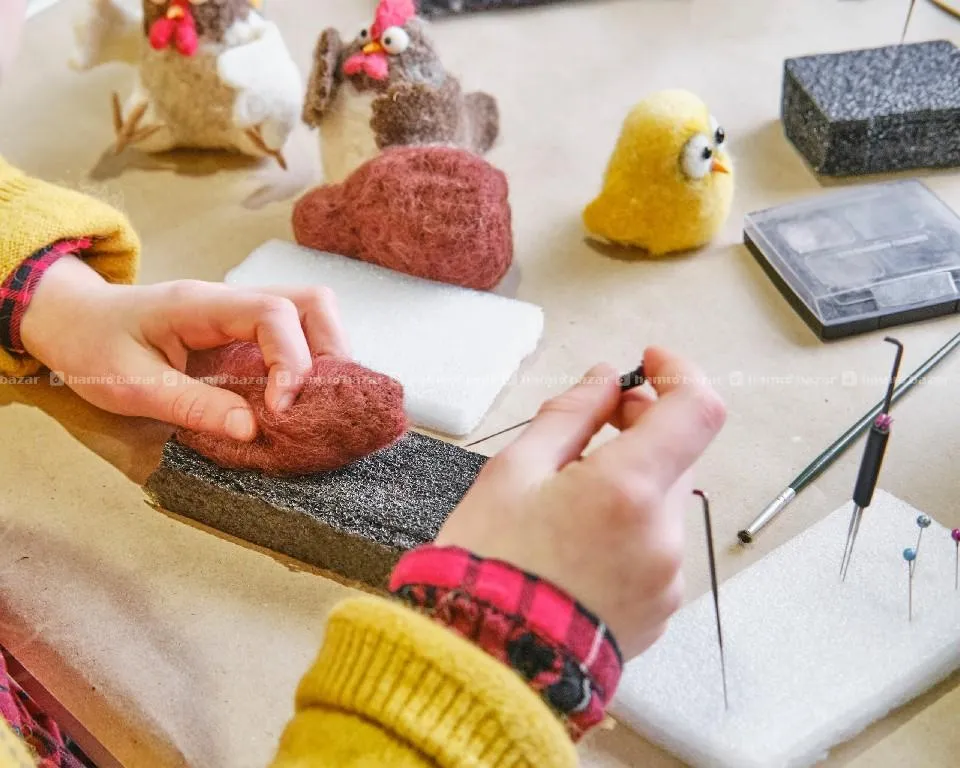 Wool Felting ko lagi mahila karmachari aawasekta 2
