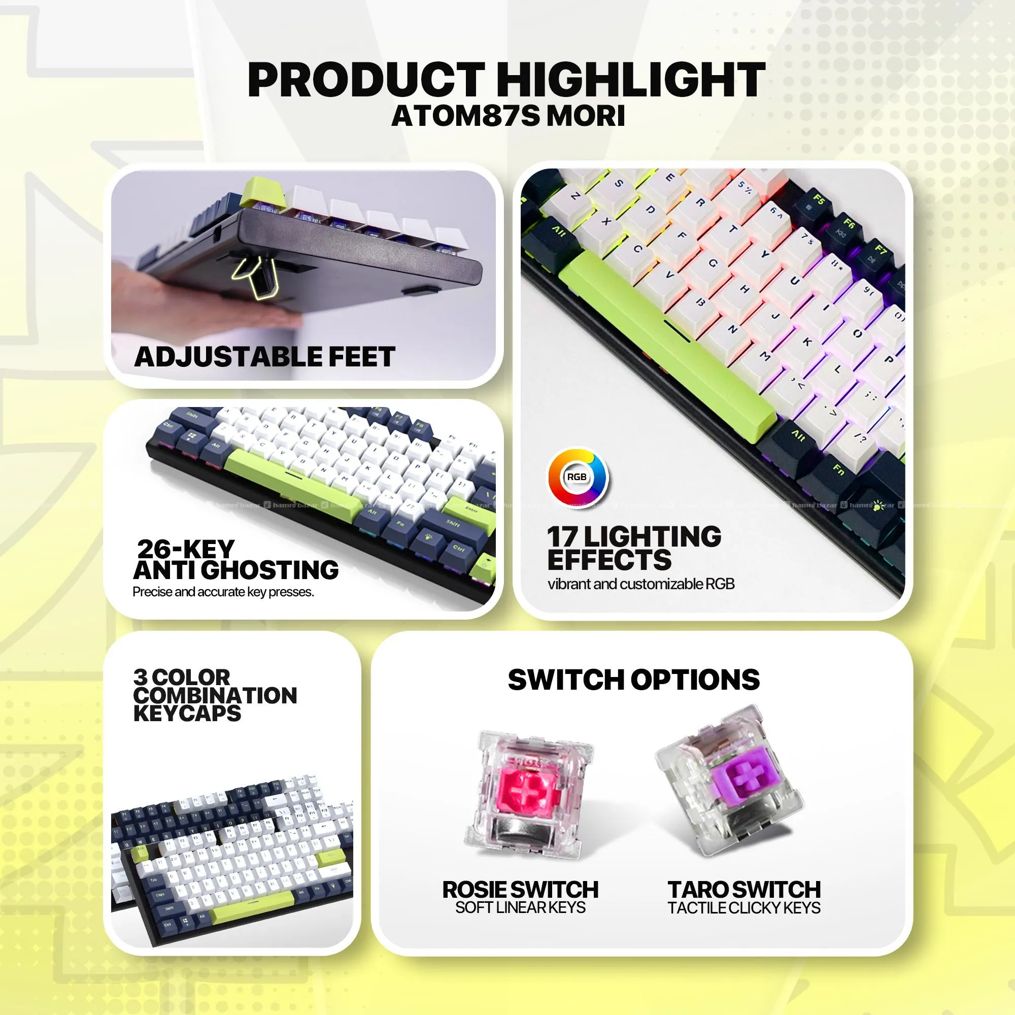 Fantech Atom87S MK877S Mori Edition Mechanical 3