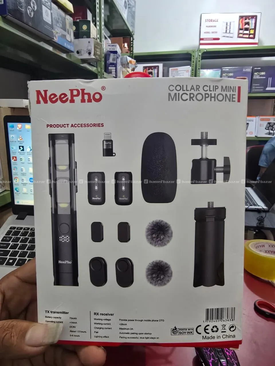 NeePho NP63 Wireless Lavalier Mircrophone Kit 3