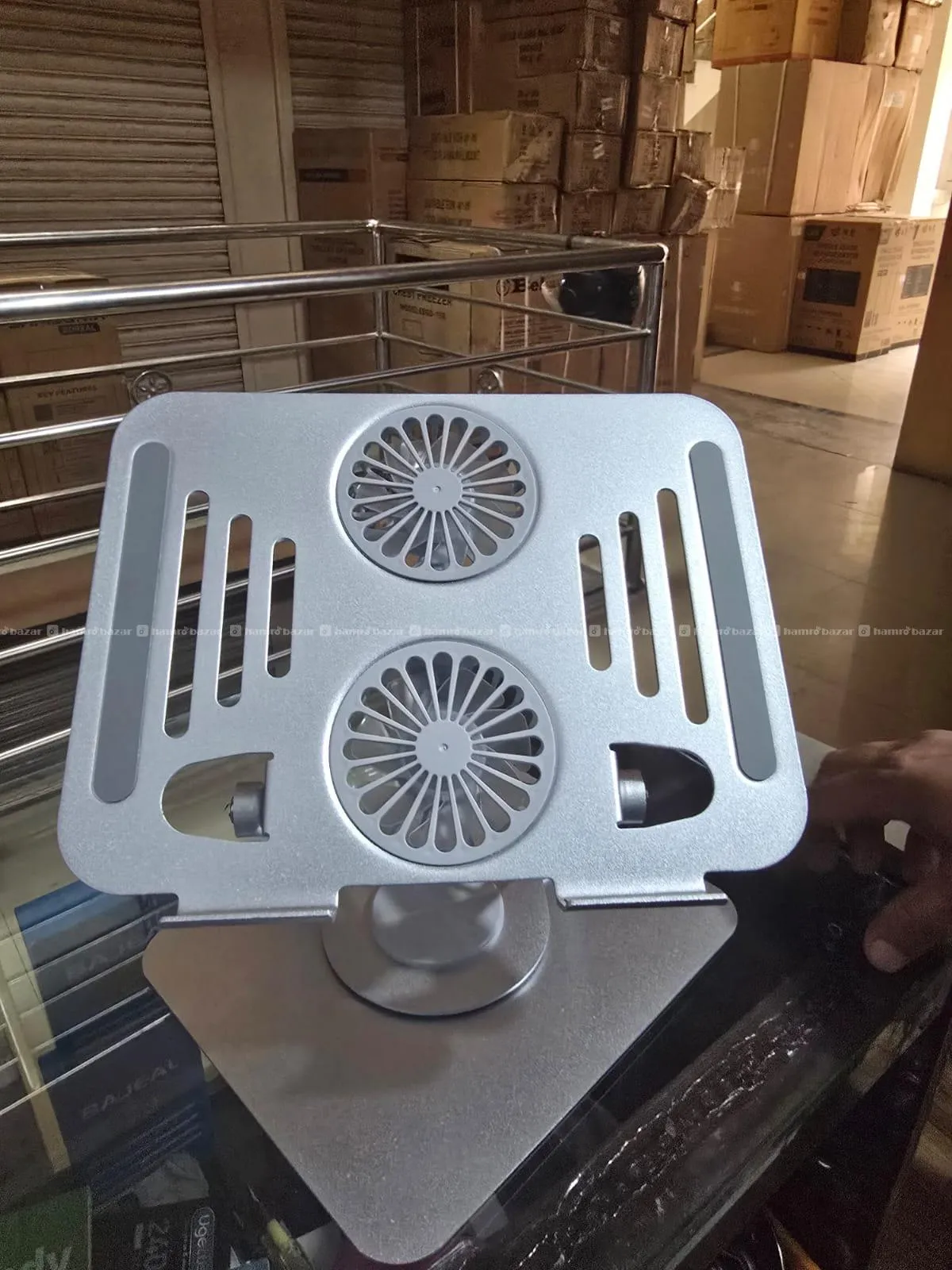 laptop Stand metal body 360 rotaing Portable 2