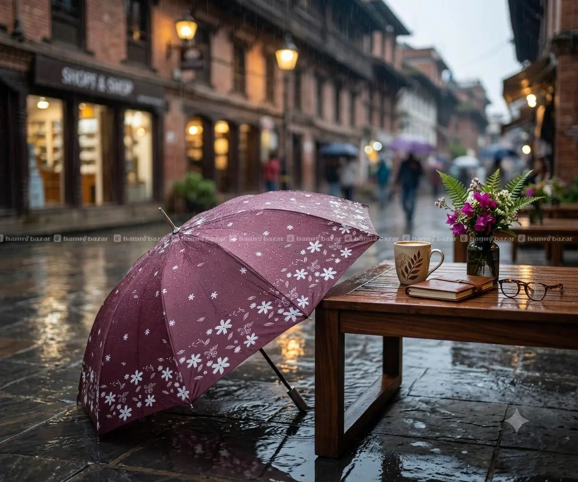 Double Coated 3 Fold Umbrella 5