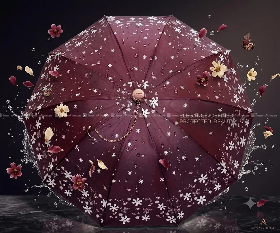 Double Coated 3 Fold Umbrella 2