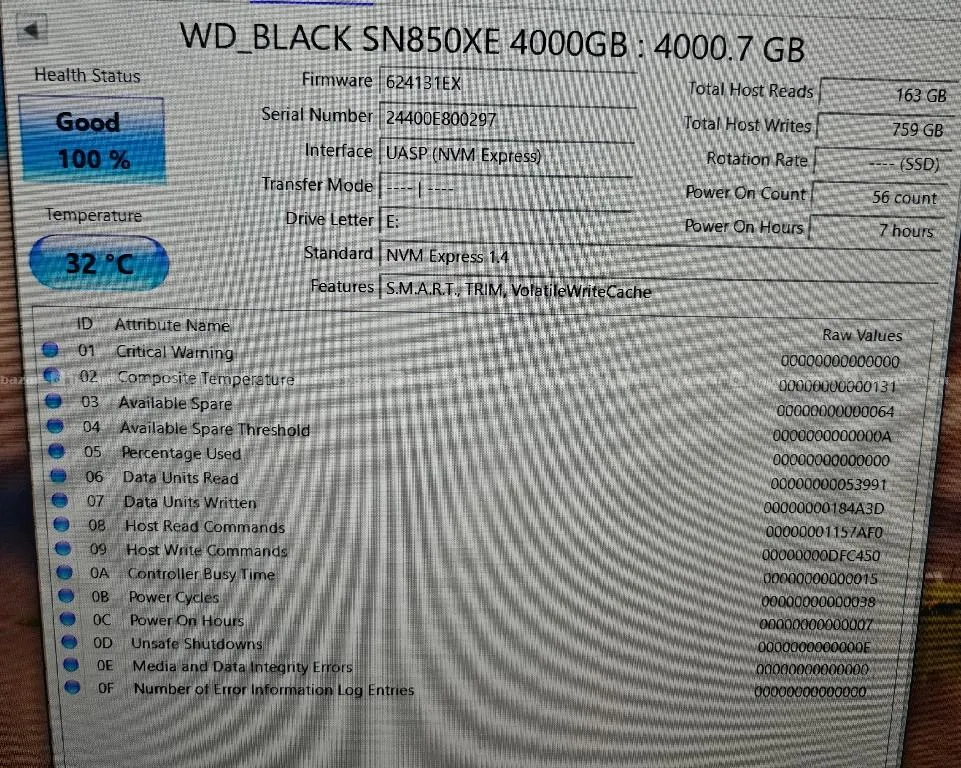 sandisk 4tb extreme pro 2000MB/S SSD 3