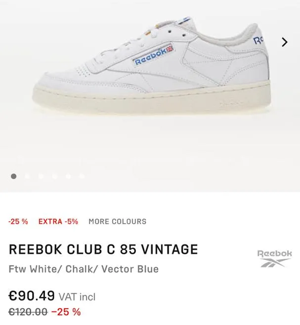 REEBOK CLUB C 85 VINTAGE SNEAKER 👟 7