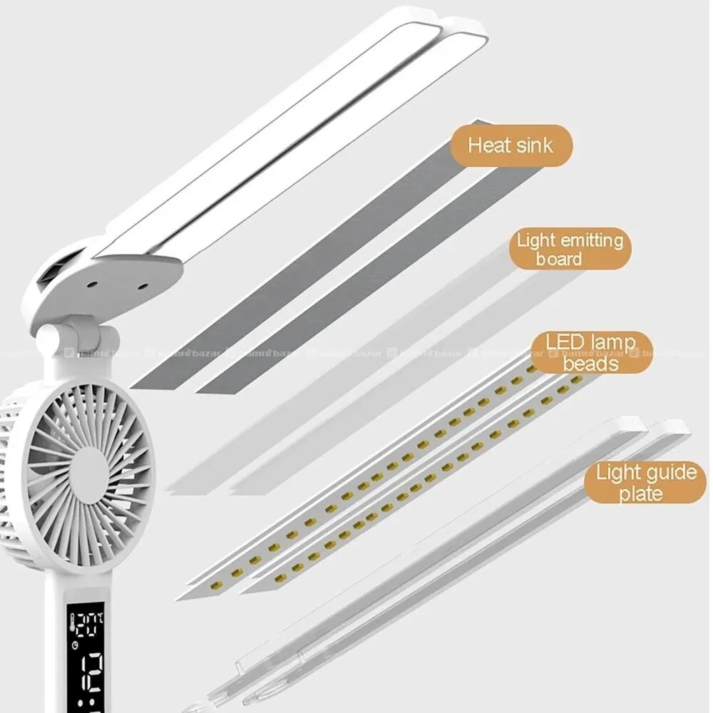LED Desk Lamp USB Dimmable Touch Foldable 6