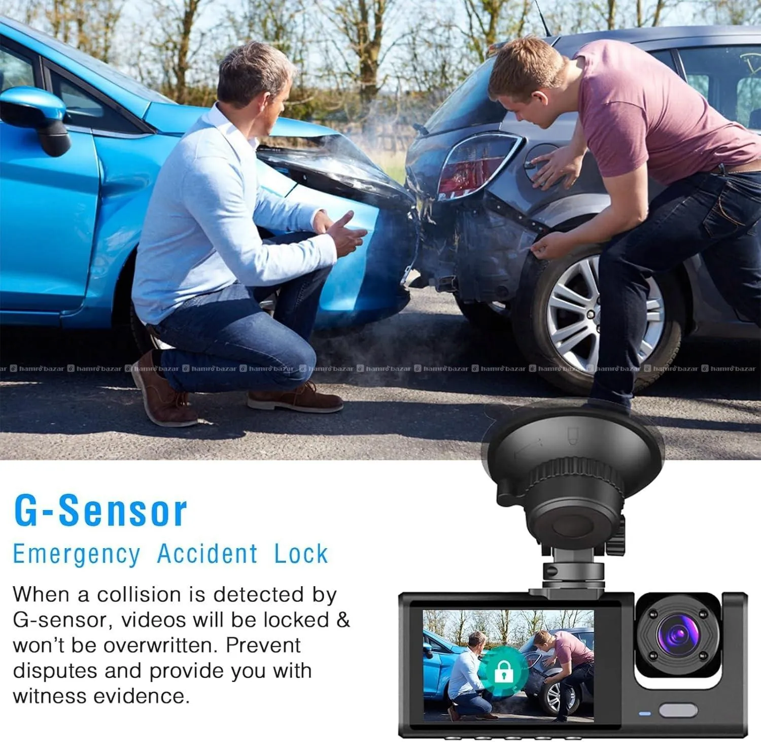 3-Channel Full HD Multi-Angle Car Dash Camera 5