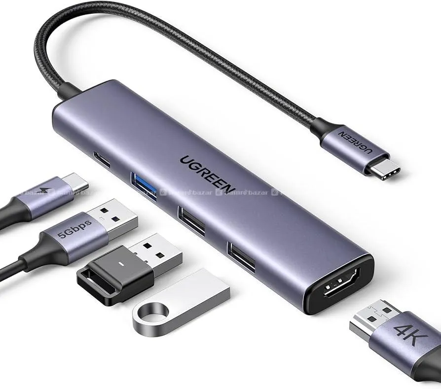 UGREEN USB C Hub 5 in 1 Multiport USB Adapter 4