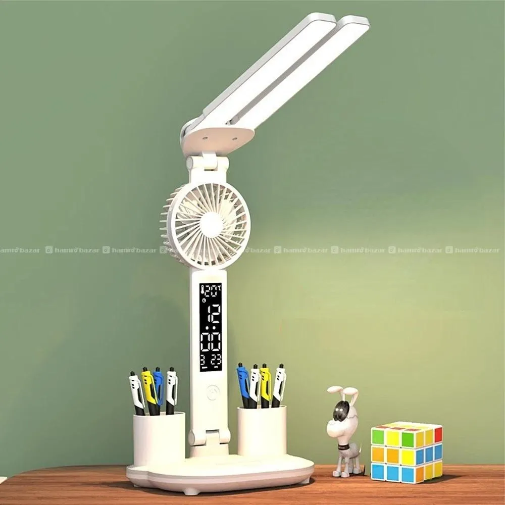 LED Desk Lamp USB Dimmable Touch Foldable 3