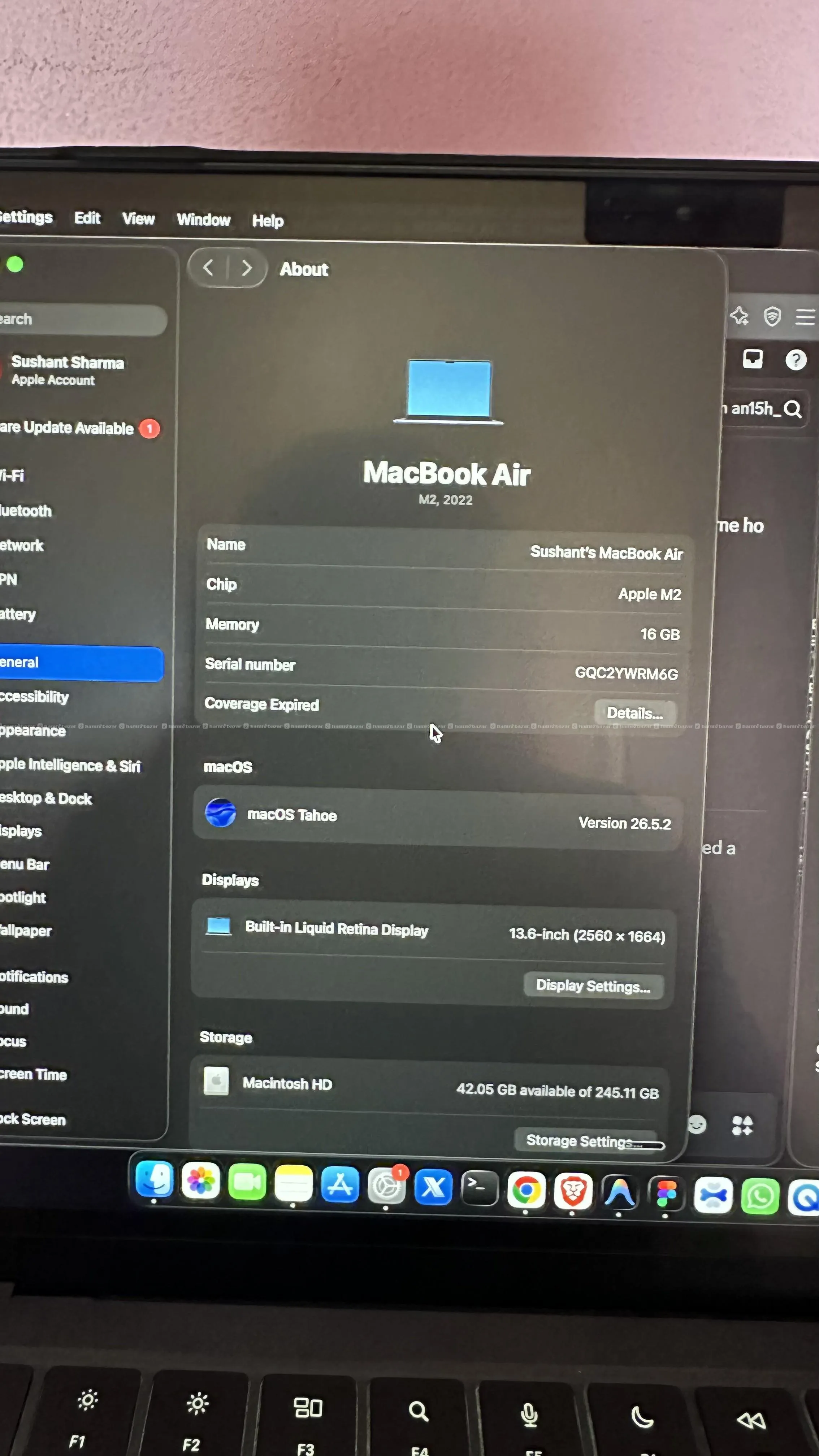 Apple Mackbook Air M2(2025) | 16GB RAM | 256GB SSD 2