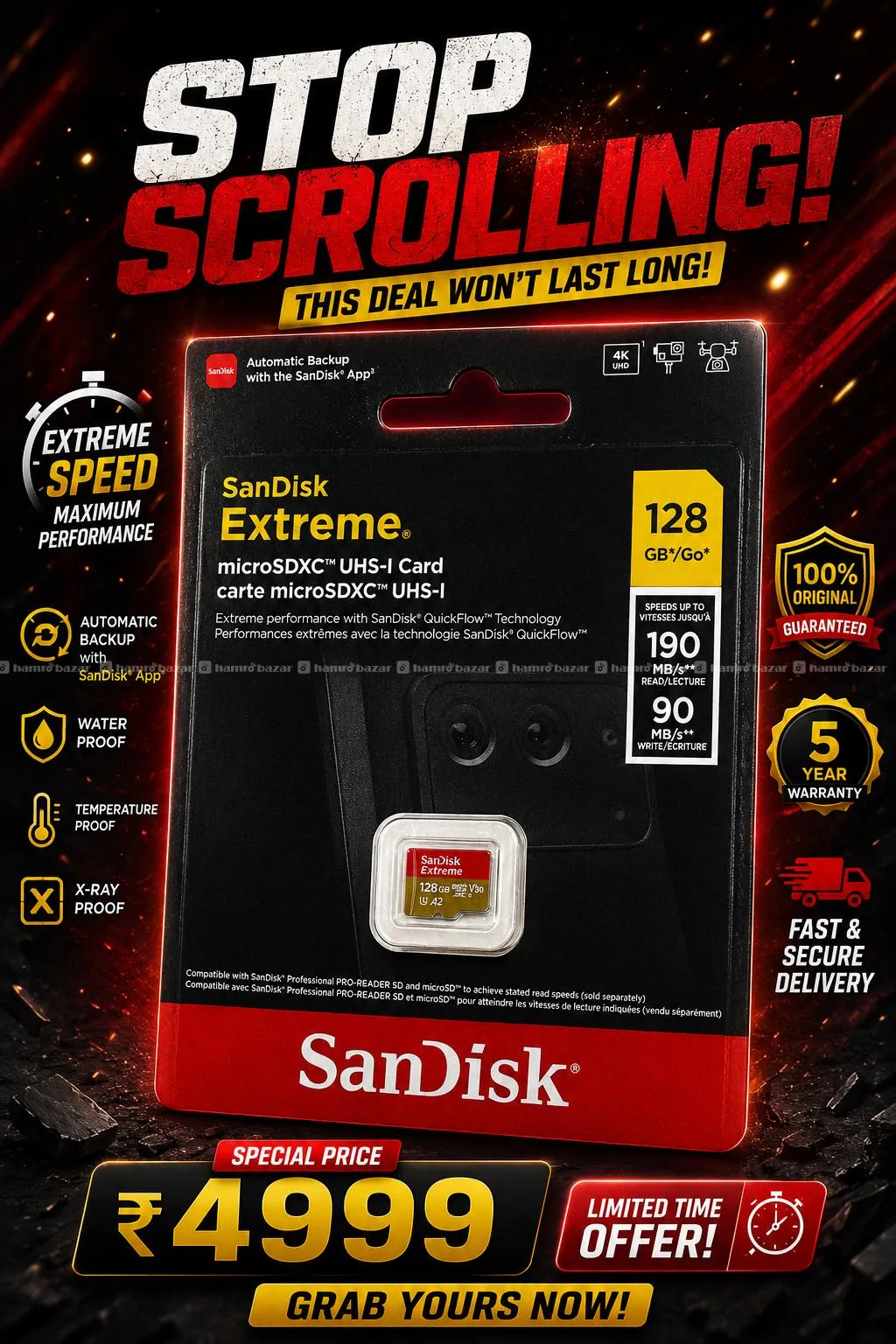 sandisk 128 gb sd card attractive price 3