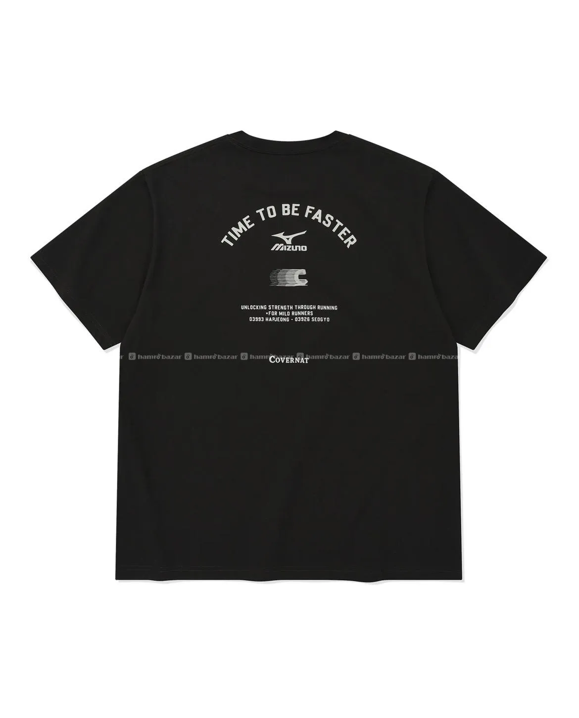Covernat X Mizuno Black Motivational Tee 2