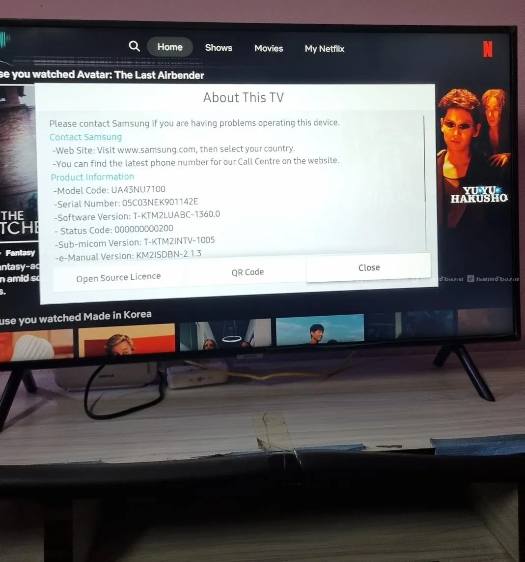 samsung TV 43" smart tv 4