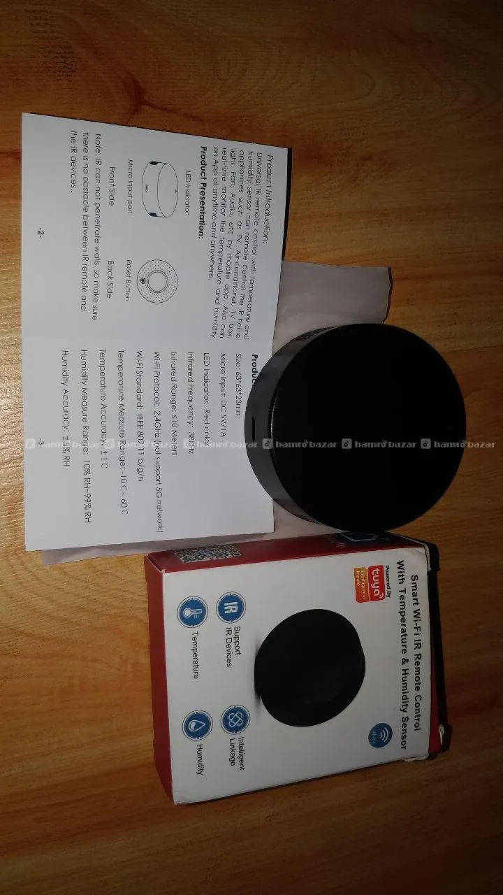 Tuya Smart IR Remote with Hygro Sensor 2