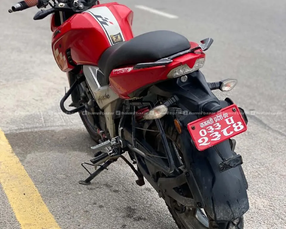 tvs rtr apache 160cc 2021model 133lot super fresh 4